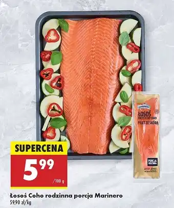 Biedronka Łosoś coho Marinero oferta