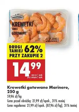 Biedronka Krewetki białe gotowane Marinero oferta