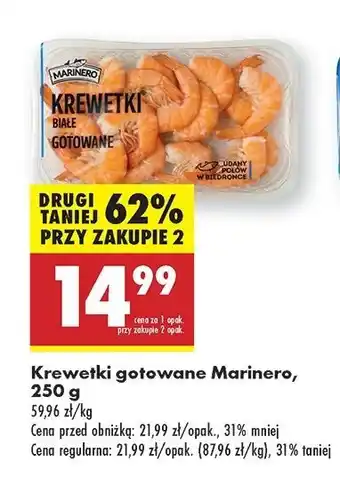 Biedronka Krewetki białe gotowane Marinero oferta