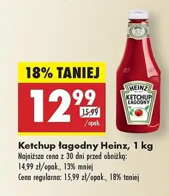 Biedronka Ketchup łagodny Heinz oferta