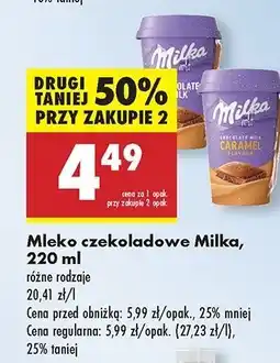 Biedronka Napój chocolate milk Milka oferta