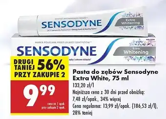 Biedronka Pasta do zębów Sensodyne Extra Whitening oferta