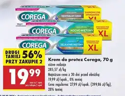 Biedronka Krem mocujący do protez delikatnie miętowy Corega Super Mocny oferta