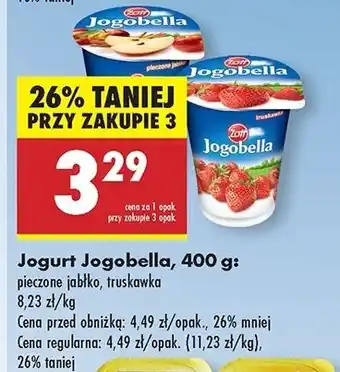 Biedronka Jogurt pieczone jabłko Zott Jogobella oferta