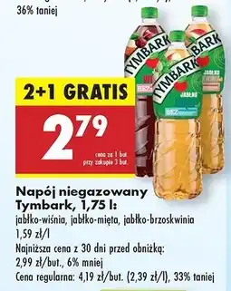 Biedronka Napój jabłko-brzoskwinia Tymbark oferta