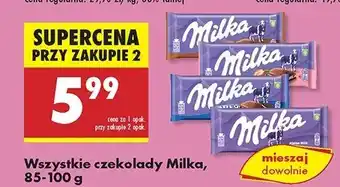 Biedronka Czekolada Milka Bubbly oferta