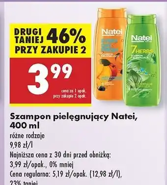 Biedronka Szampon do włosów Natei 7 Herbs oferta