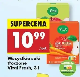 Biedronka Sok jabłkowy Vital Fresh oferta