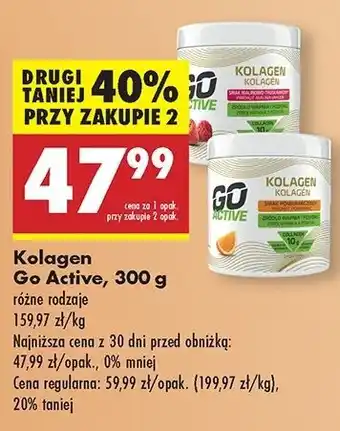 Biedronka Kolagen pomarańczowy Go Active oferta