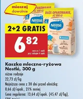 Biedronka Kaszka mleczno-ryżowa morela Nestle oferta