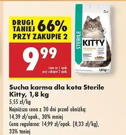 Biedronka Karma dla kota sterile Kitty oferta