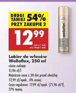 Biedronka Lakier do włosów shiny hold Wellaflex oferta