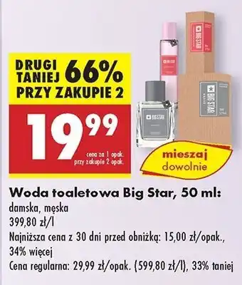 Biedronka Woda toaletowa Big Star Independent oferta