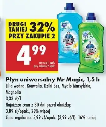 Biedronka Płyn uniwersalny magnolia Mr Magic oferta