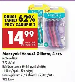 Biedronka Maszynki do golenia mix kolor Gillette Venus 3 oferta