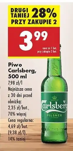 Biedronka Piwo Carlsberg oferta