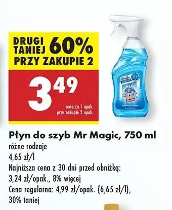 Biedronka Płyn do szyb blask bez smug Mr Magic oferta