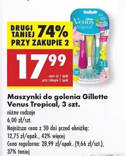 Biedronka Maszynka do golenia Gillette Venus Tropical oferta