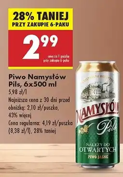 Biedronka Piwo Namysłów Pils oferta