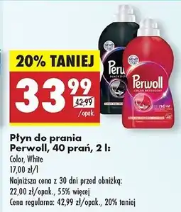 Biedronka Płyn do prania Perwoll Renew White oferta