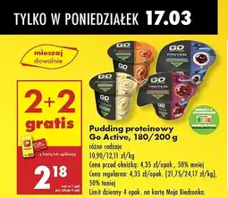 Biedronka Pudding proteinowy słony karmel Go Active oferta