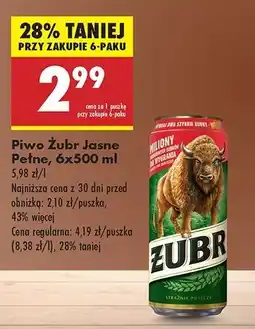 Biedronka Piwo Żubr 1768 oferta