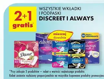 Biedronka Podpaski normal Always Platinum oferta