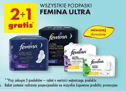 Biedronka Podpaski higieniczne maxi plus ze skrzydełkami Femina Ultra oferta