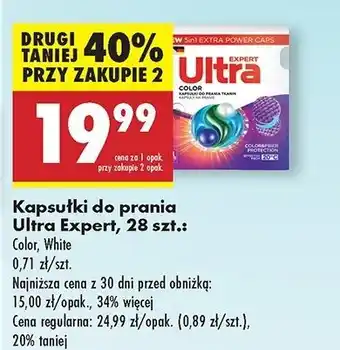 Biedronka Kapsułki do prania color Ultra Expert oferta