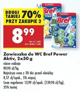 Biedronka Kostka do wc 4 function lemon Bref Power Aktiv oferta