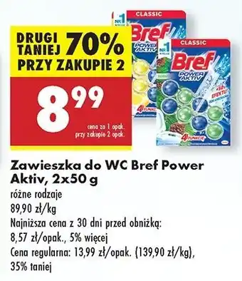 Biedronka Kostka do wc 4 function lemon Bref Power Aktiv oferta