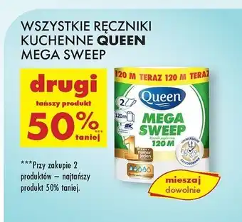 Biedronka Ręcznik kuchenny mega sweep 120 m Queen oferta