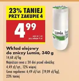 Biedronka Wkład olejowy do zniczy 340 g 120 h Lumia oferta