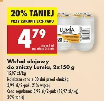 Biedronka Wkład olejowy do zniczy Lumia oferta