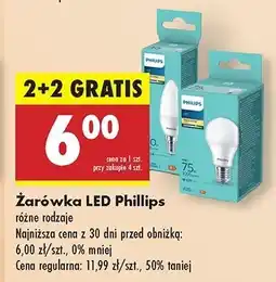 Biedronka Żarówka 60w e27 Philips oferta