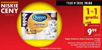 Biedronka Papier toaletowy Queen Supreme, 9 rolek oferta