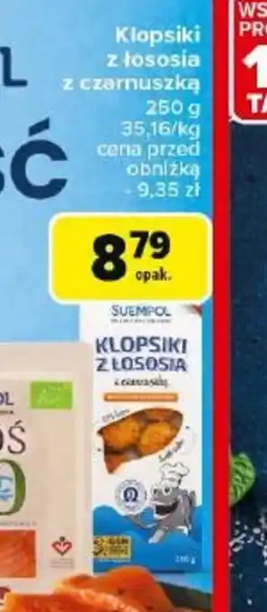 Carrefour Klopsiki z łososia z czarnuszką oferta