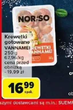 Carrefour Krewetki gotowane Vannamei oferta