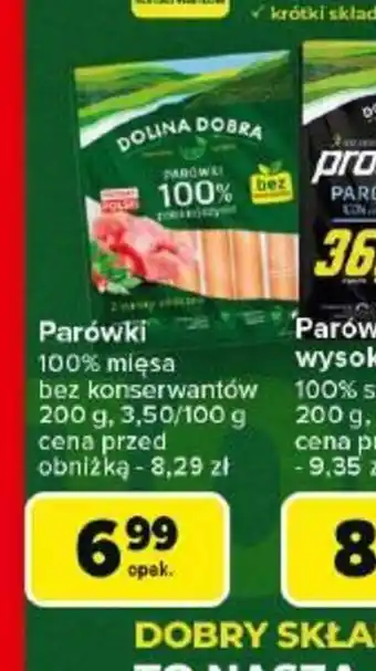 Carrefour Parówki Dolina Dobra oferta