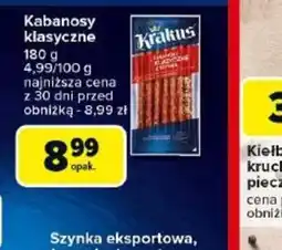 Carrefour Kabanosy klasyczne Krakus oferta