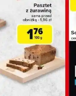 Carrefour Pasztet z żurawiną oferta