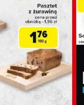 Carrefour Pasztet z żurawiną oferta