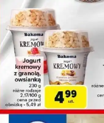 Carrefour Jogurt kremowy z granolą, owsianką Bakoma oferta