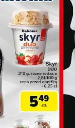 Carrefour Skyr Duo Bakoma oferta