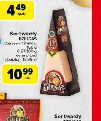 Carrefour Ser twardy Dziugas oferta