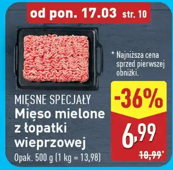 ALDI MIĘSNE SPECJAŁY Mięso mielone z łopatki wieprzowej oferta