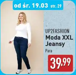 ALDI UP2FASHION Moda XXL Jeansy oferta