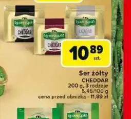 Carrefour Ser żółty Cheddar oferta