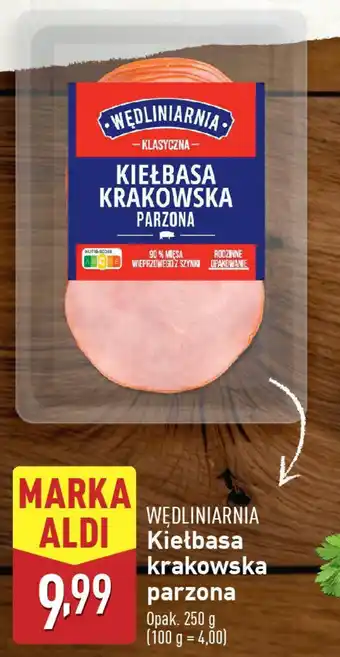 ALDI WĘDLINIARNIA Kiełbasa krakowska parzona oferta