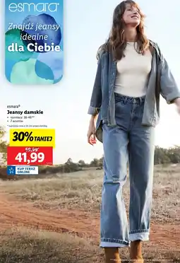 Lidl Jeansy damskie Esmara oferta